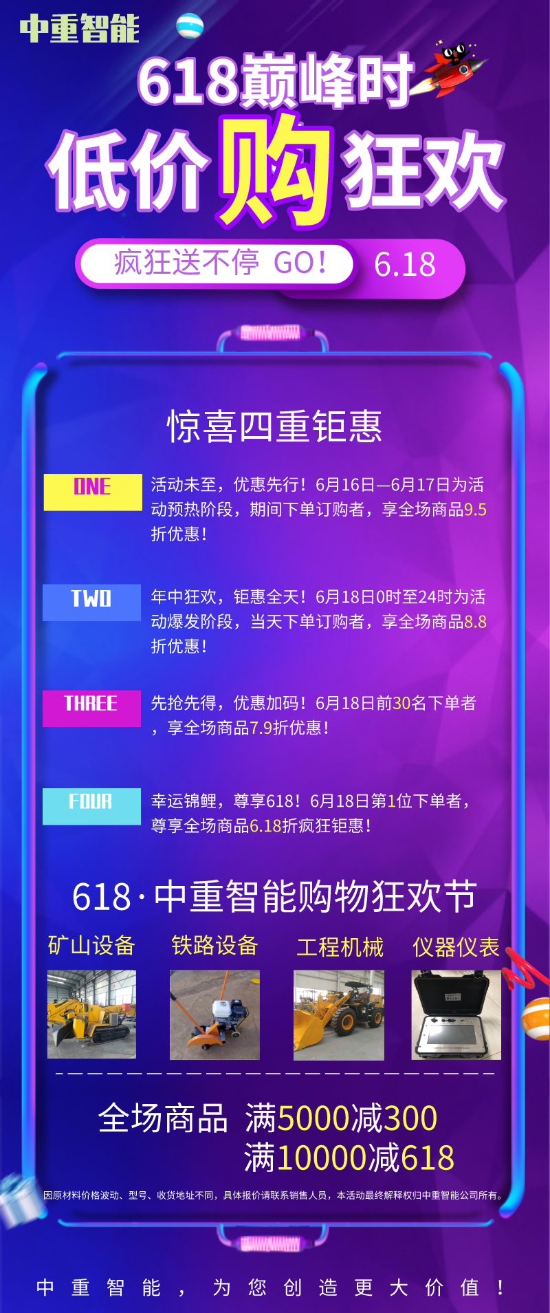 中重智能618活动大促销！